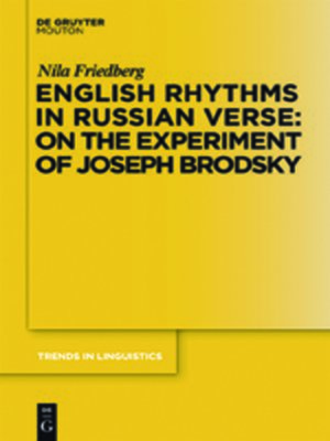 cover image of English Rhythms in Russian Verse